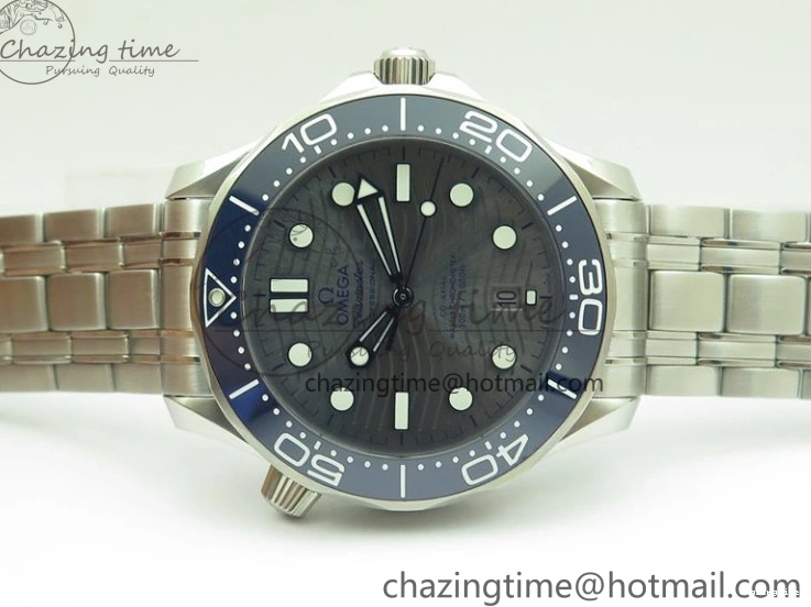1225 Seamaster Diver 300M ORF 1:1 Best Edition Blue Ceramic Gray Dial on SS Bracelet A HighQuality 7867